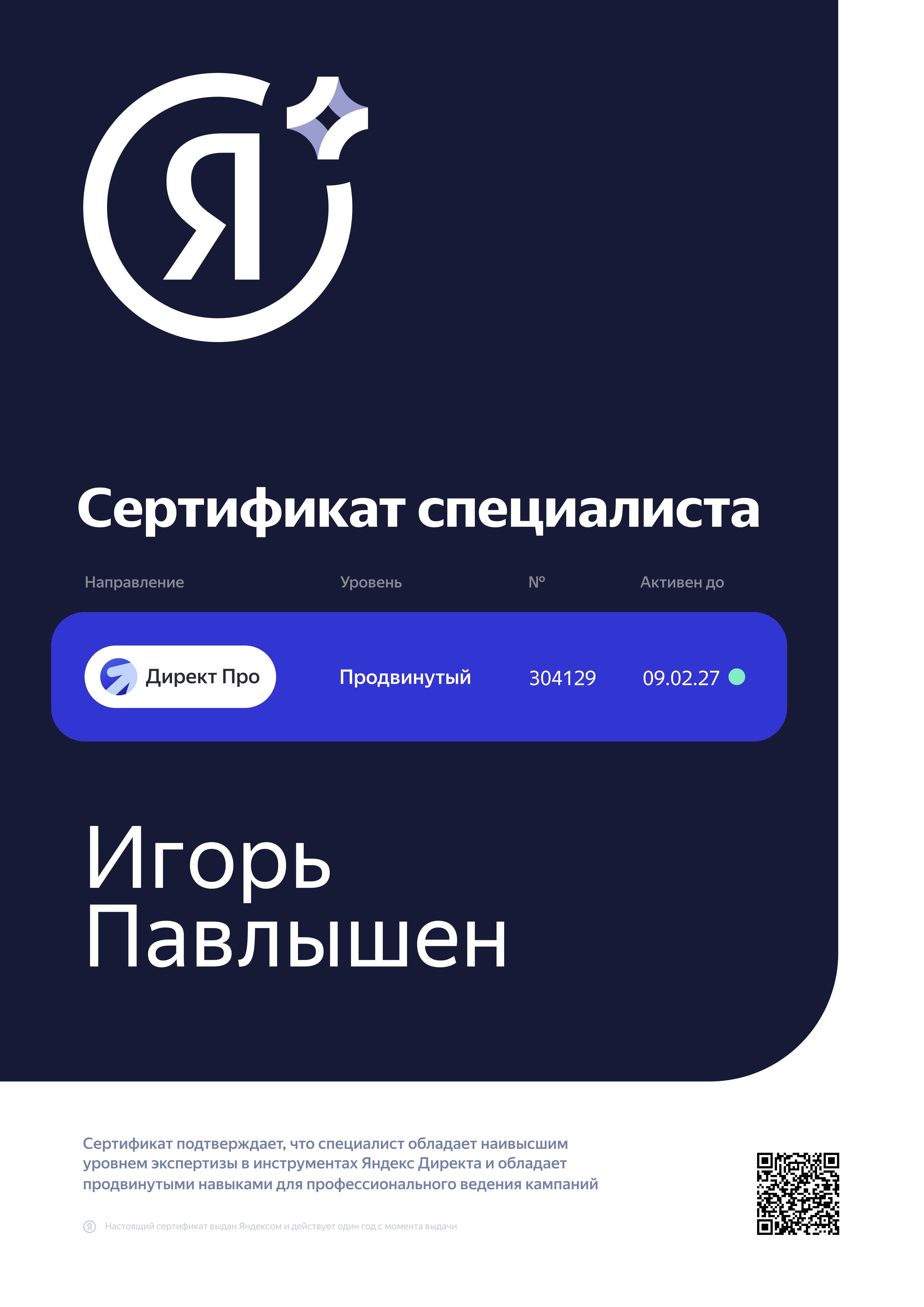 Яндекс.Директ Продвинутый